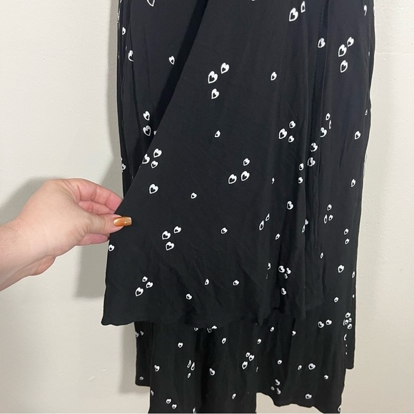 Torrid Heart Polka Dot Midi Dress Plus Size 0 (XL) Wrap Pockets Tiered Ruffles - Picture 6 of 10